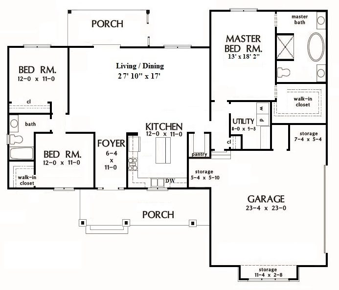 Approved House Plans Lakewood, Side Load Garage House Plans